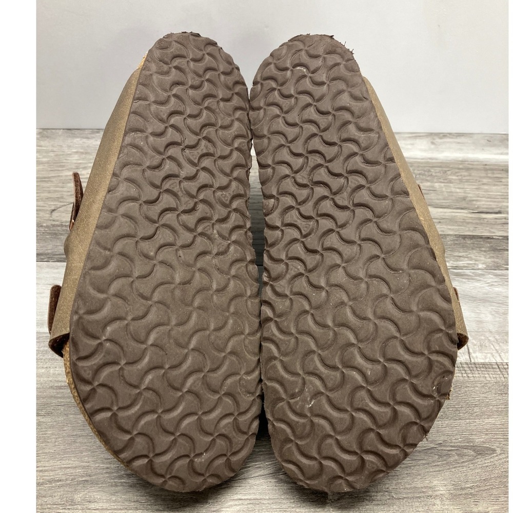 Birkenstock Arizona Mocha Birko-Flor Sandals Womens 34 US 3 Copper Buckles Brown - Picture 5 of 7